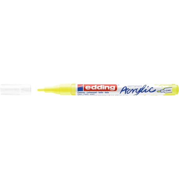 Akril marker 1-2mm, Edding 5300 neon sárga