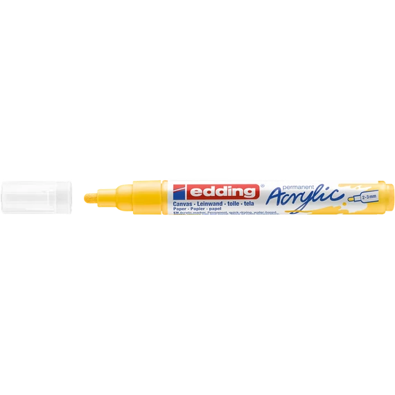 Akril marker 2-3mm, Edding 5100 citromsárga