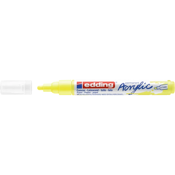 Akril marker 2-3mm, Edding 5100 neon citromsárga