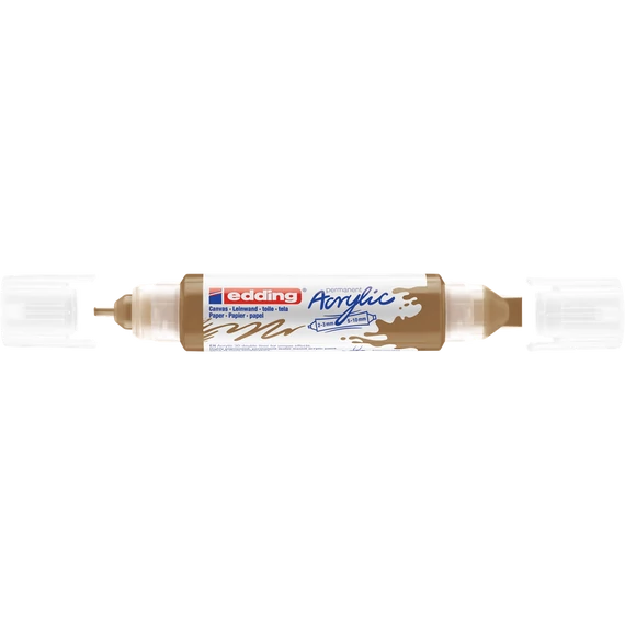 Akril marker 2-3mm, és 5-10mm, 3D kétvégű Edding 5400 arany