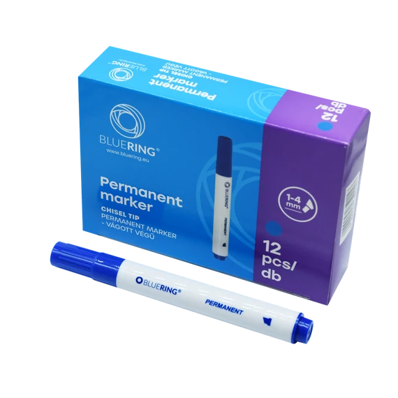 Alkoholos marker 1-4mm, vágott végű Bluering® kék