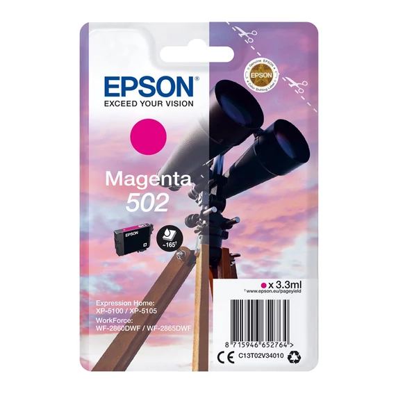 Epson T02V3 tintapatron magenta ORIGINAL