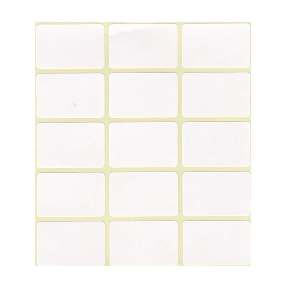 Etikett címke, 20x30mm, 4 lap, 15 címke/lap