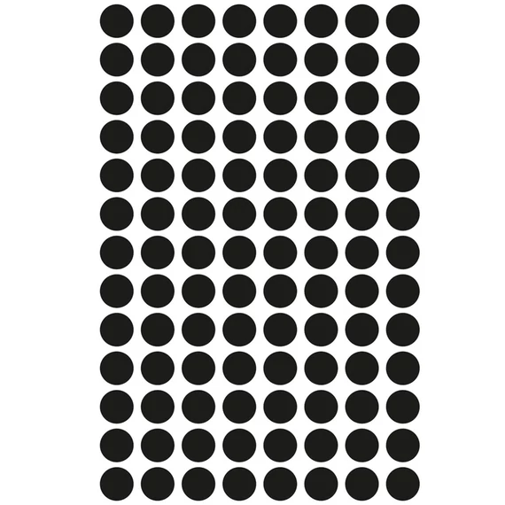 Etikett címke, o8mm, jelölésre, 104 címke/ív, 4 ív/doboz, Avery fekete