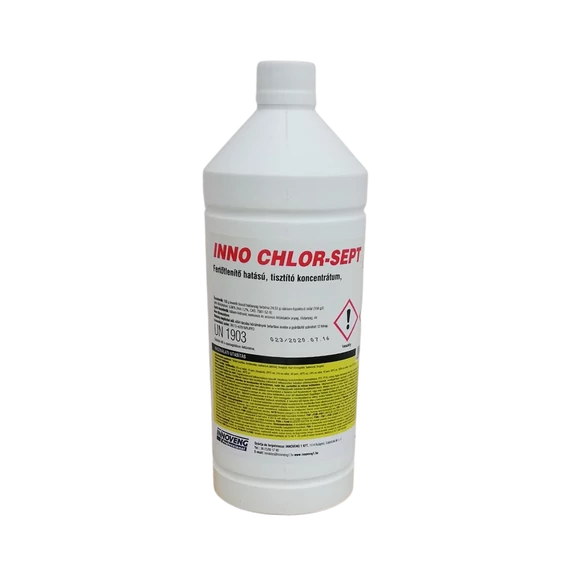Fertőtlenítő hatású tisztítószer 1 liter klóros Inno Chlor-Sept