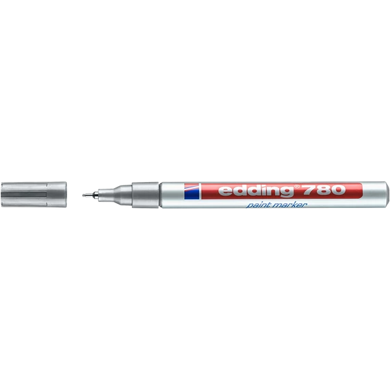 Lakkmarker 0,8mm, kerek Edding 780 ezüst