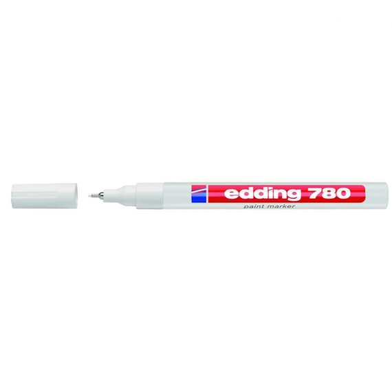 Lakkmarker 0,8mm, kerek Edding 780 fehér