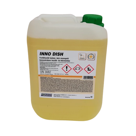 Mosogatószer 5 liter kézi fertőtlenítő hatással Inno-Dish