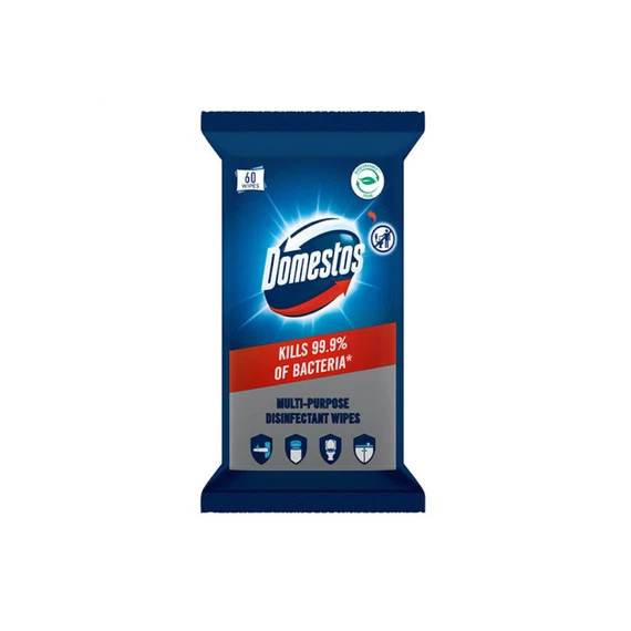 Nedves törlőkendő fertőtlenítő hatással 60 lap/csomag Domestos Óceán