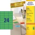 Kép 2/4 - Etikett címke, 70 x37mm, univerzális, 24 címke/ív, 100 ív/doboz, Avery zöld