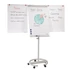 Kép 1/5 - Flipchart tábla mobil 68x105cm, mágneses, 2 db segédkarral, 5 görgős Premium line Franken
