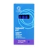 Kép 2/5 - Golyóstoll 0,7mm, nyomógombos, gumírozott fogórész, kék átlátszó test, Bluering® R2, írásszín kék