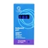 Kép 4/5 - Golyóstoll 0,7mm, nyomógombos, gumírozott fogórész, kék átlátszó test, Bluering® R2, írásszín kék