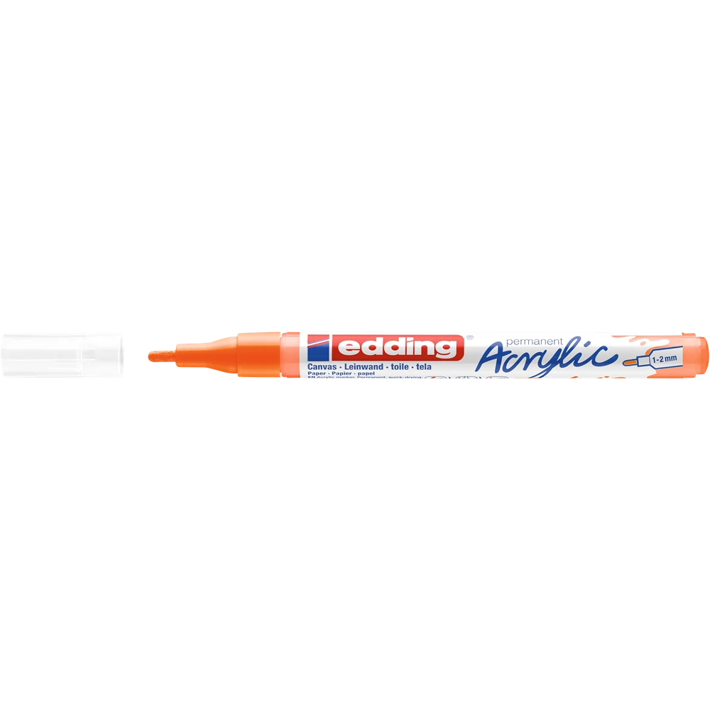 Akril marker 1-2mm, Edding 5300 neon narancssárga