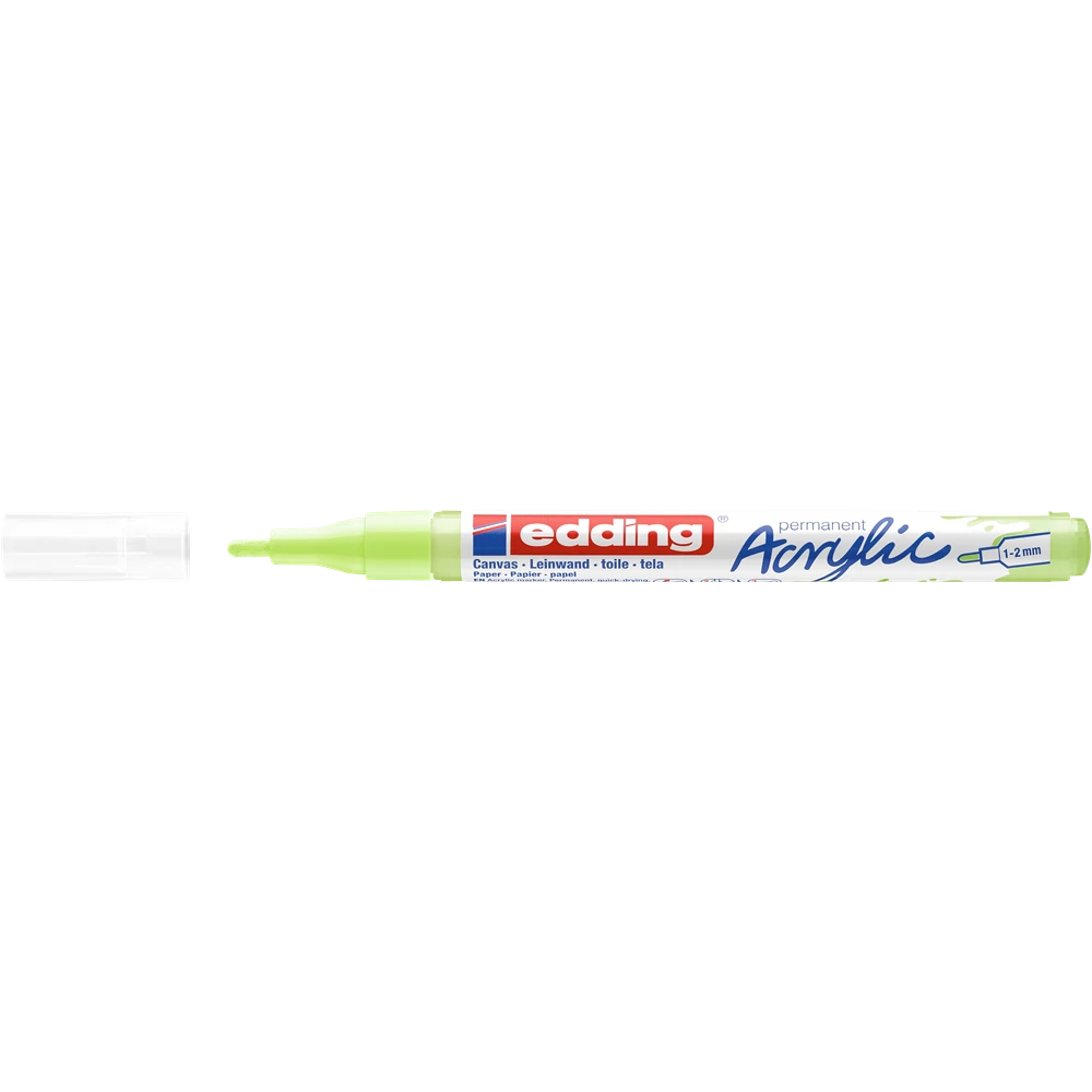 Akril marker 1-2mm, Edding 5300 pasztellzöld