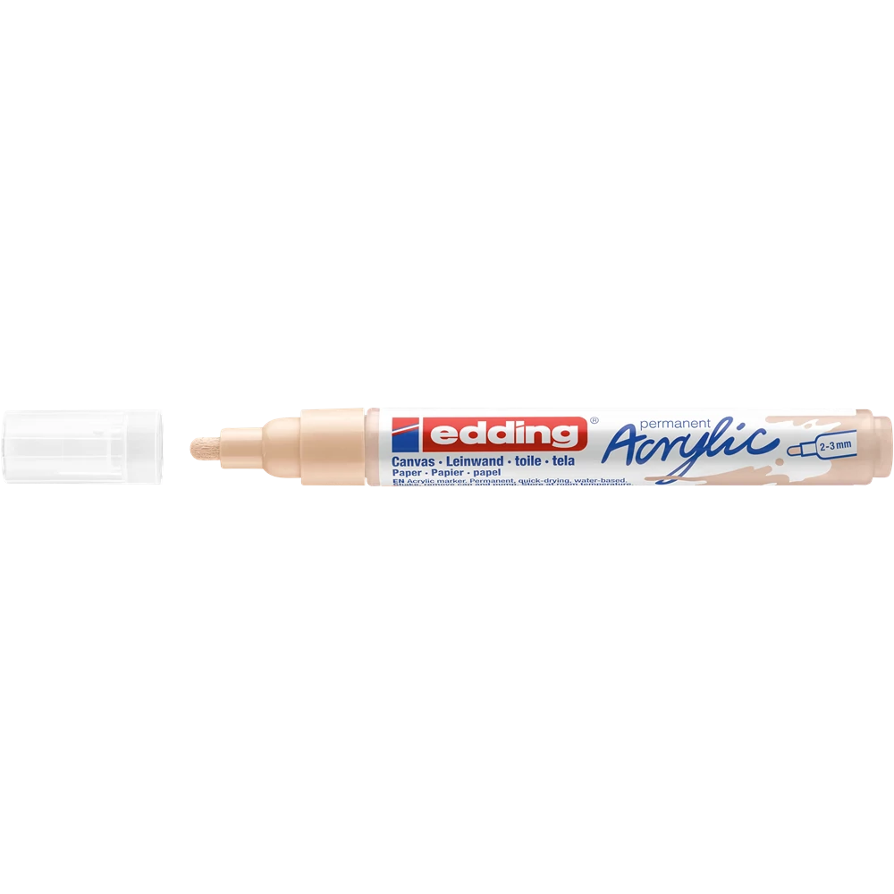 Akril marker 2-3mm, Edding 5100 bézs