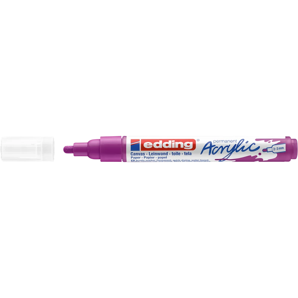 Akril marker 2-3mm, Edding 5100 lila