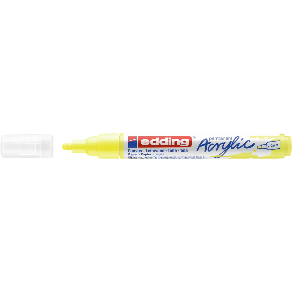 Akril marker 2-3mm, Edding 5100 neon citromsárga
