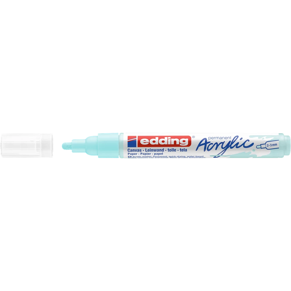 Akril marker 2-3mm, Edding 5100 pasztellkék