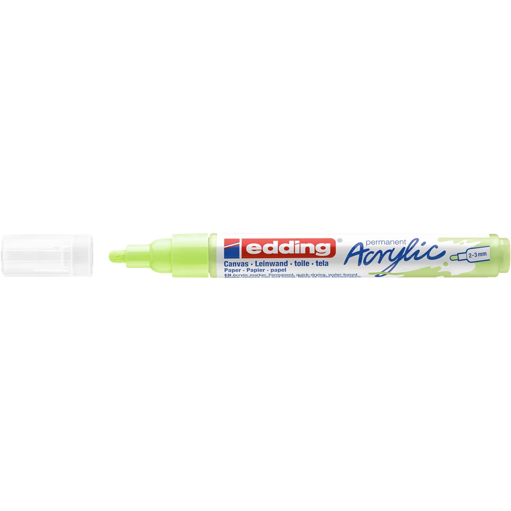 Akril marker 2-3mm, Edding 5100 pasztellzöld