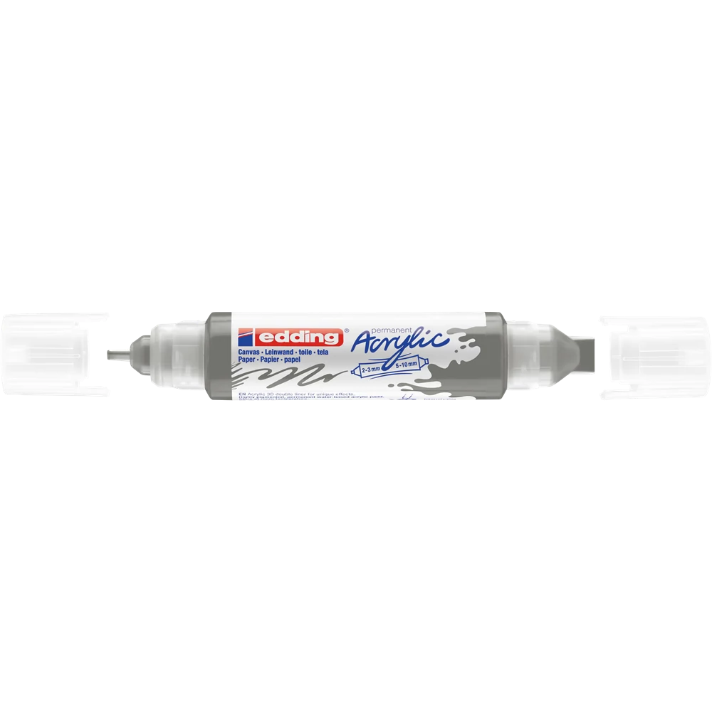 Akril marker 2-3mm, és 5-10mm, 3D kétvégű Edding 5400 antracit