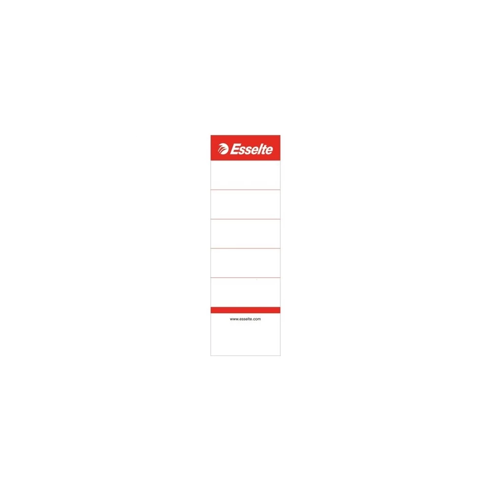 Cserecímke iratrendezőhöz, kétoldalas 50x158mm, Esselte fehér 10 db/csom