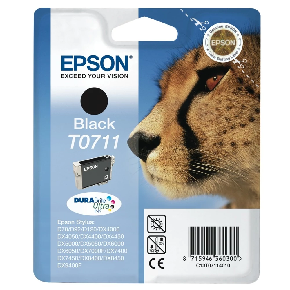 Epson T0711 tintapatron black ORIGINAL