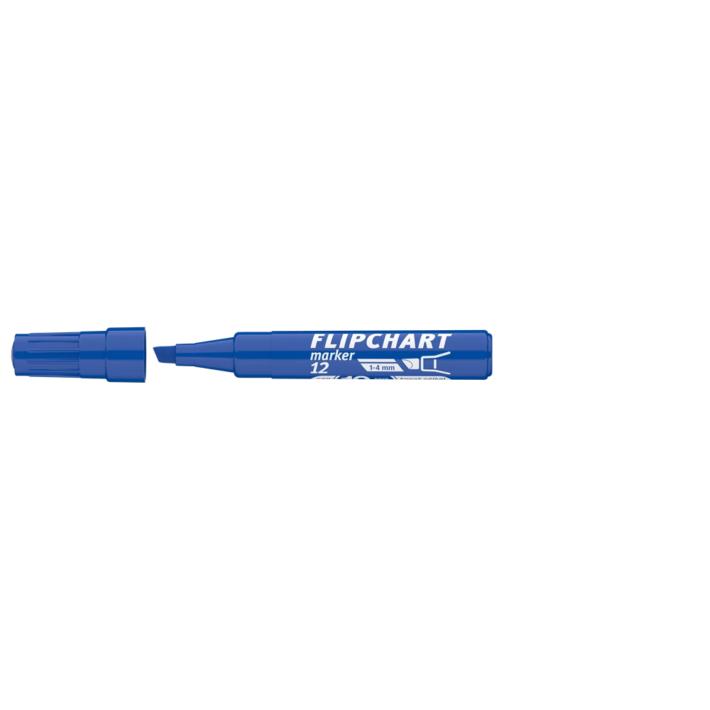 Flipchart marker vízbázisú 1-4mm, vágott Artip 12 kék