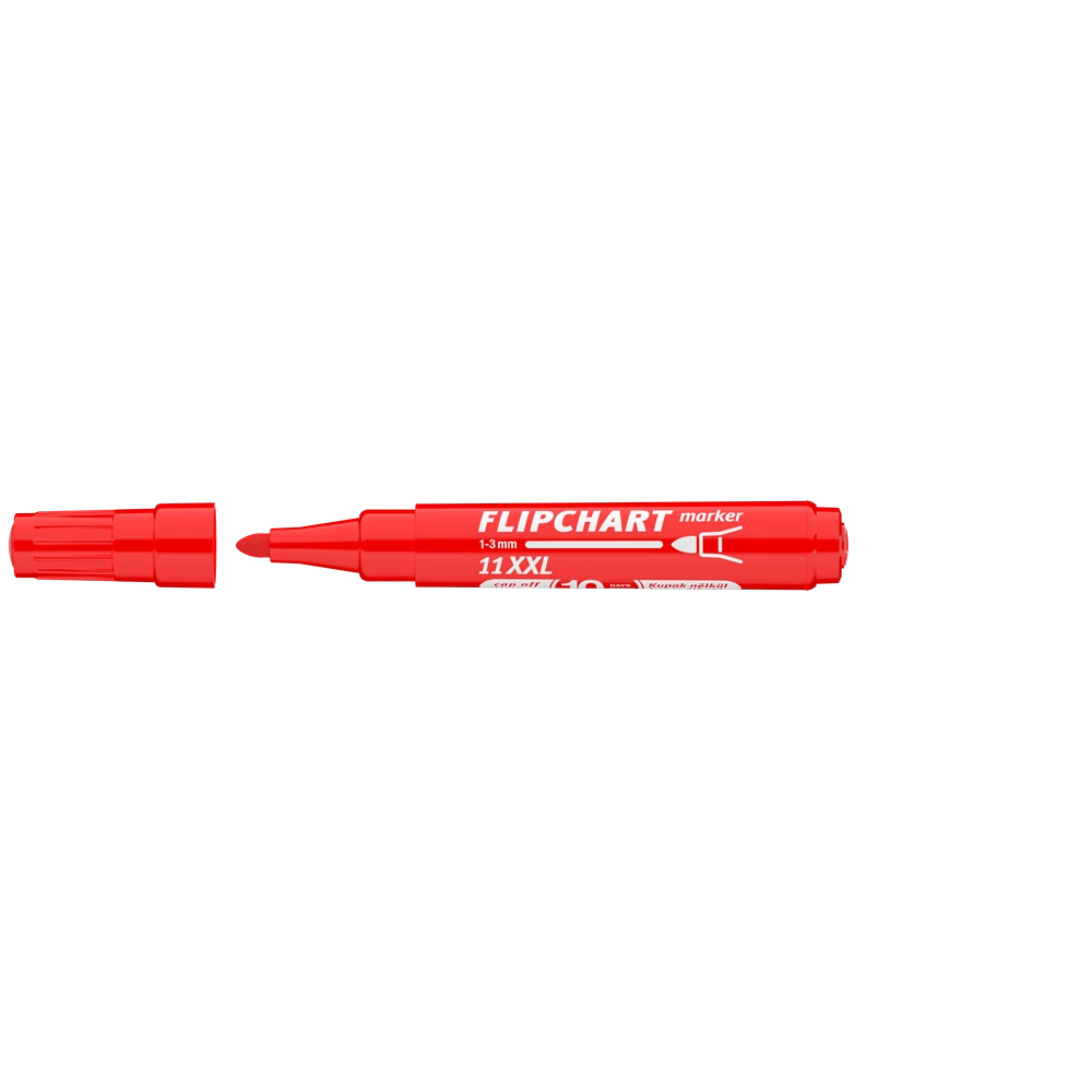 Flipchart marker vízbázisú 3mm, kerek Artip 11XXL piros