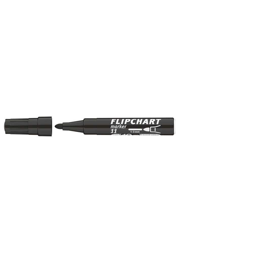Flipchart marker vízbázisú 3mm, kerek Artip 11 fekete