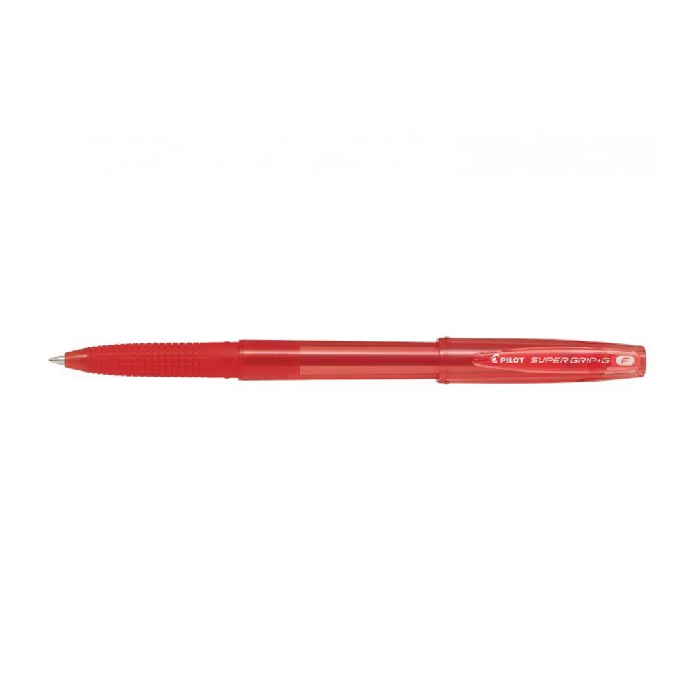 Golyóstoll 0,7 kupakos F Super Grip G Pilot, írásszín piros