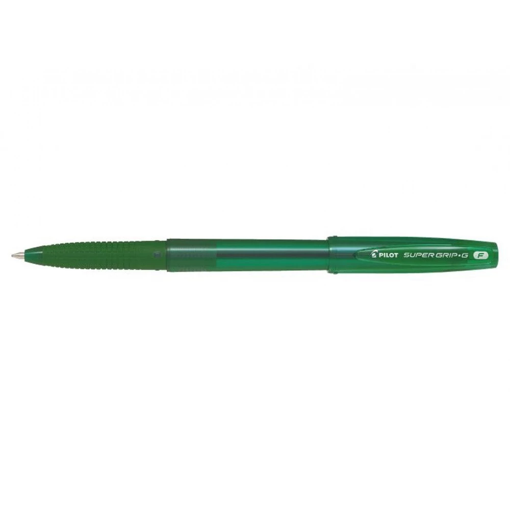 Golyóstoll 0,7 kupakos F Super Grip G Pilot, írásszín zöld