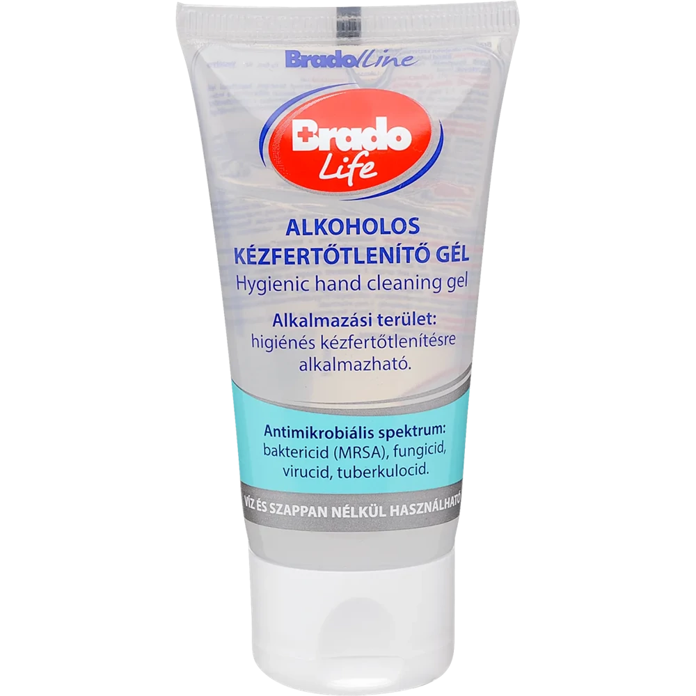 Kéz- és bőrfertőtlenítő gél tubusos 50 ml Bradolife