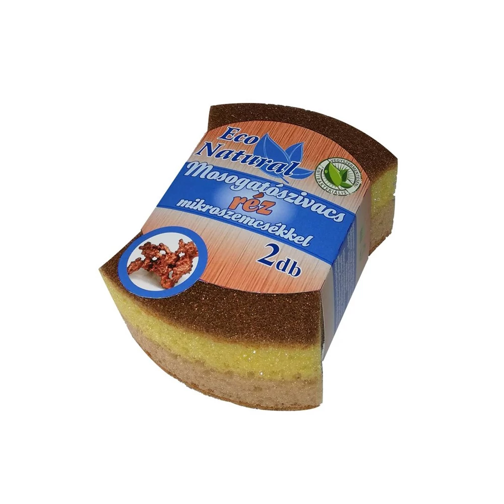 Kókuszszivacs réz szemcsékkel 2 db/csomag Cleanne Eco Natural
