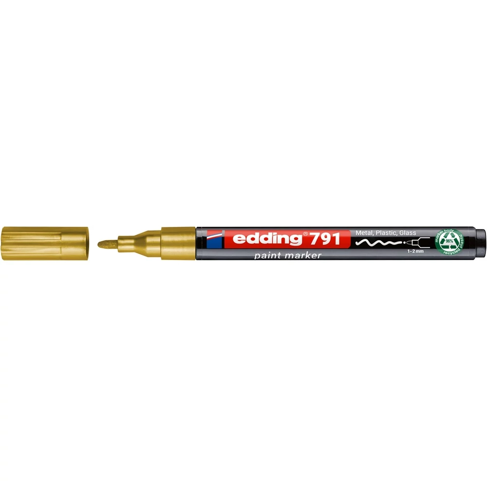 Lakkmarker 1-2mm, kerek Edding 791 arany