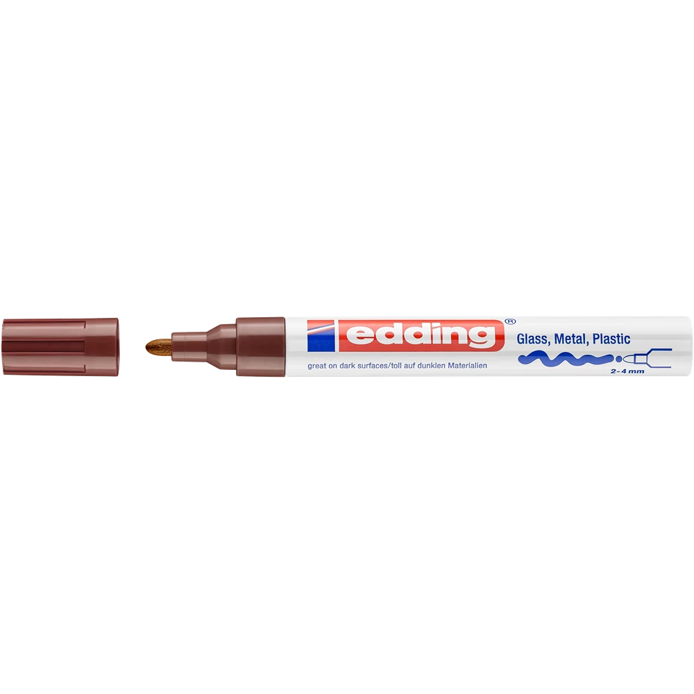 Lakkmarker 2-4mm, kerek Edding 750 barna