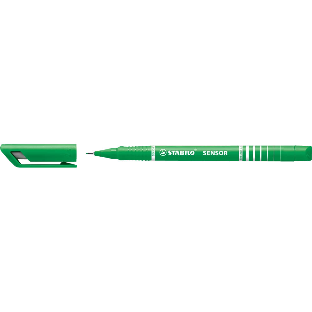 Rostirón, tűfilc 0,3mm, STABILO Sensor zöld