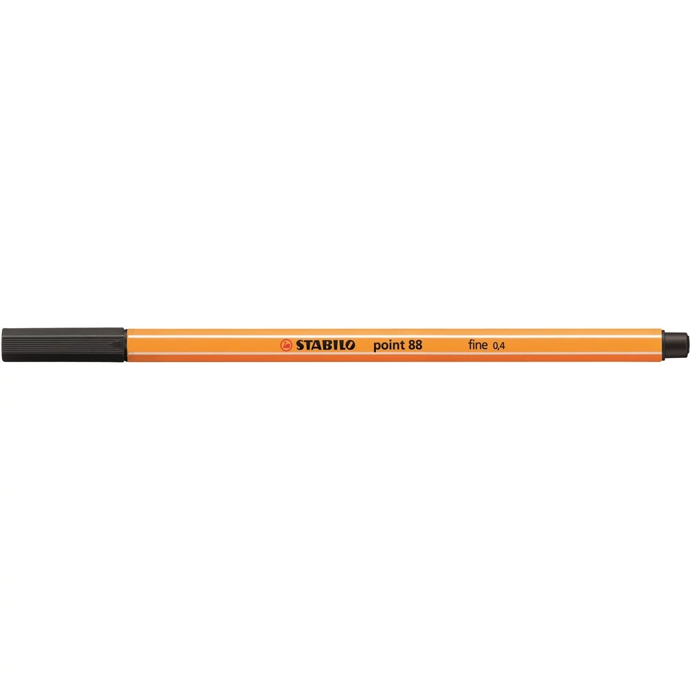 Rostirón, tűfilc 0,4mm, STABILO Point 88 fekete