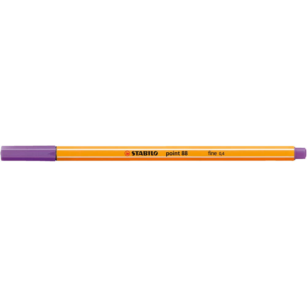 Rostirón, tűfilc 0,4mm, STABILO Point 88 sötétlila