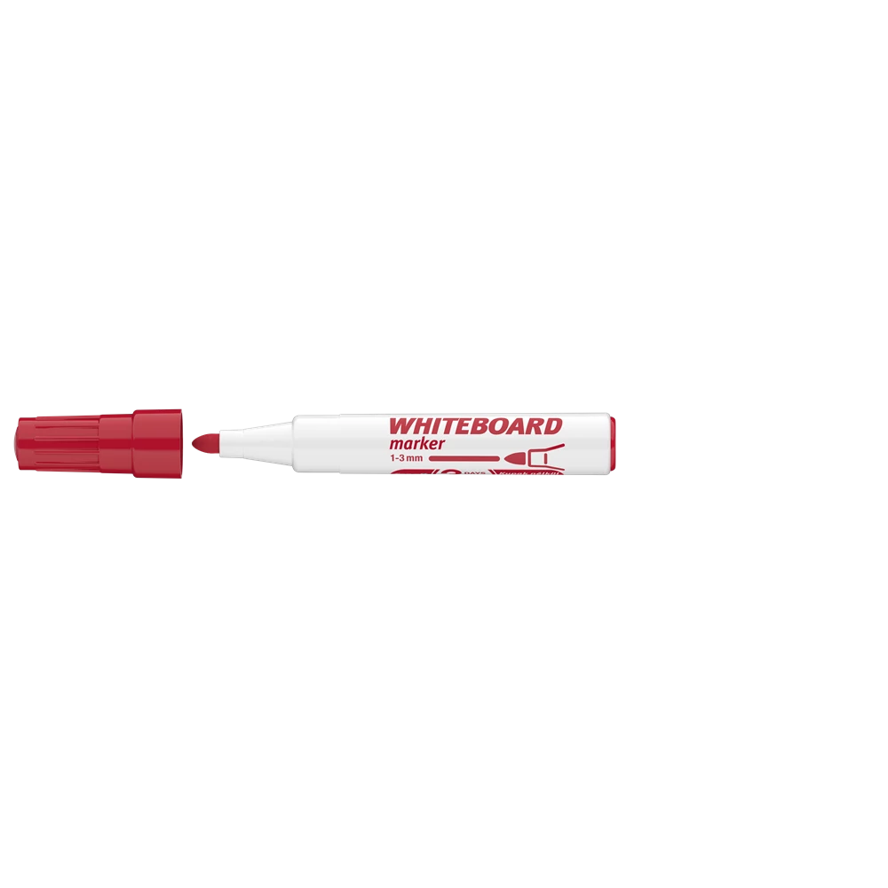 Táblamarker 3mm, kerek Ico 11 piros