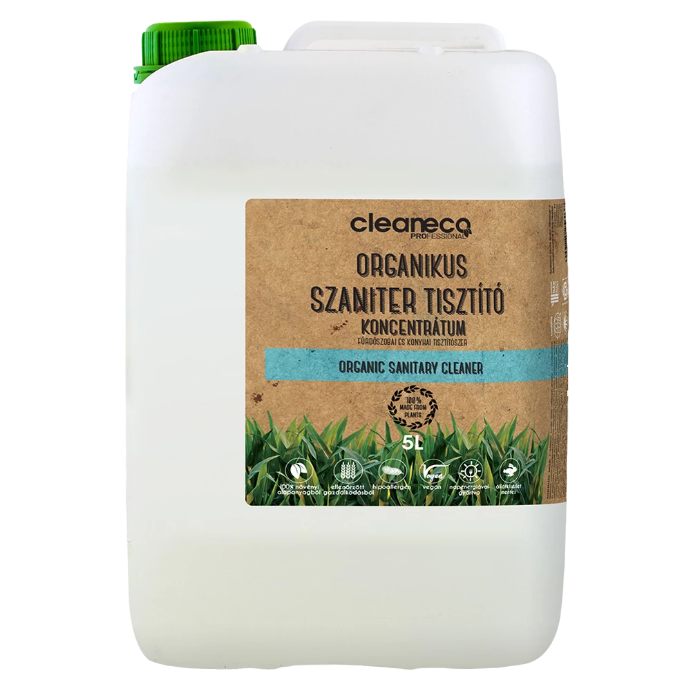 Tisztítószer konyhai és fürdőszobai 5 liter organikus Cleaneco