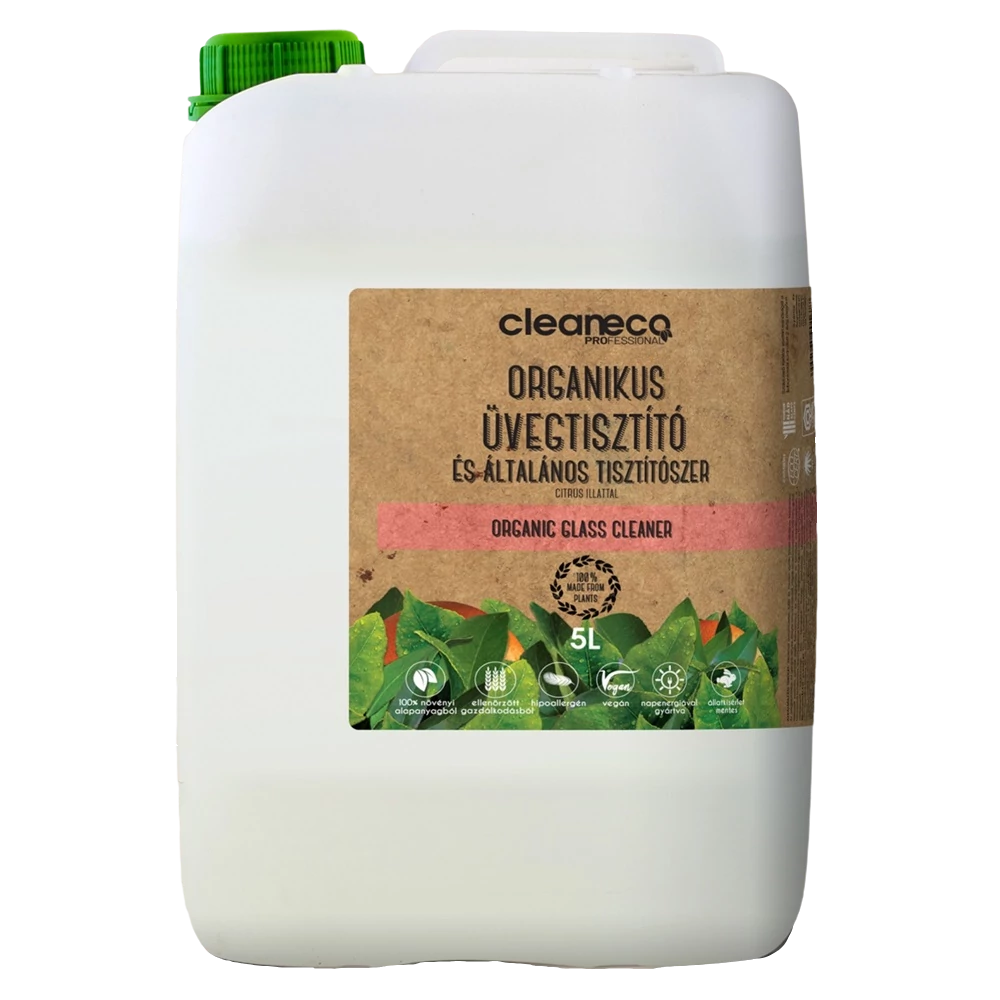 Üvegtisztító munkaoldat 5 liter organikus Cleaneco