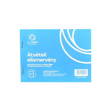 Átvételi elismervény A6, 50x3lapos B.13-67/A/VX Bluering®
