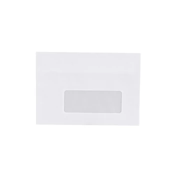 Boríték LC/6 öntapadó bélésnyomott jobb ablakos 35x90mm 114x162mm J28A20 Bluering® fehér