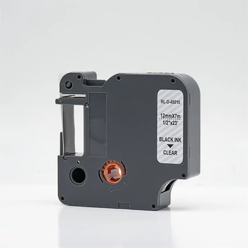 Feliratozógép szalag kompatibilis Dymo D1 S0720500/45010 12mmx7m ECO fekete/víztiszta