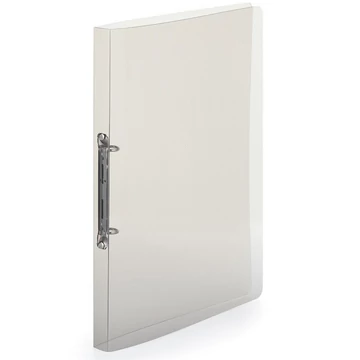 Gyűrűskönyv A4, 2 gyűrűs 2cm gerinc áttetsző PP, Karton P+P Lines füst