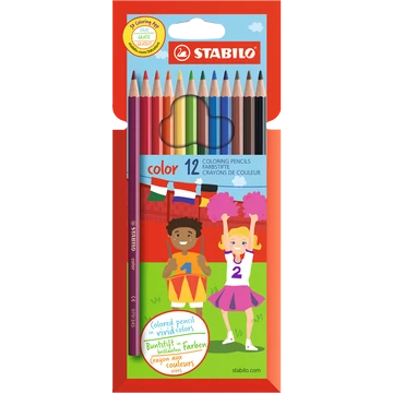 Színes ceruza készlet, Stabilo 1912/77-11, 12 klf. szín