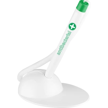 Ügyféltoll antibakteriális T-PEN Ico fehér/zöld test, írásszín kék