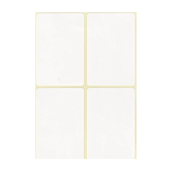 Etikett címke, 45x70mm, 15 lap, 4 címke/lap