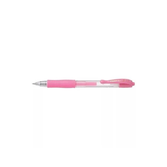 Zseléstoll 0,7mm, nyomógombos Pilot G-2, írásszín pasztell rózsaszín
